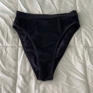 Lspace Ribbed Frenchi Highwaisted Bikini Bottom